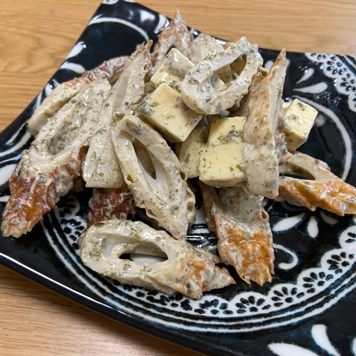 ちくわとチーズの青海苔和え